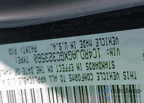 2016 Dodge Durango Sxt from USA, damaged, VIN 1C4RDJAGXGC323560